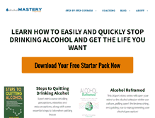 Tablet Screenshot of alcoholmastery.com